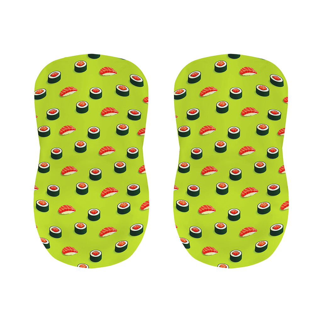 Salmon Sushi And Rolls Pattern Print Bar Stool Covers