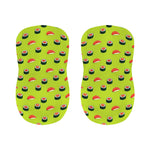 Salmon Sushi And Rolls Pattern Print Bar Stool Covers