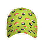 Salmon Sushi And Rolls Pattern Print Baseball Cap