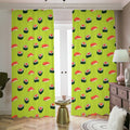 Salmon Sushi And Rolls Pattern Print Dimout Pencil Pleat Curtains