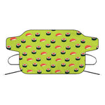 Salmon Sushi And Rolls Pattern Print Car Windshield Snow Cover