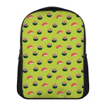 Salmon Sushi And Rolls Pattern Print Casual Backpack