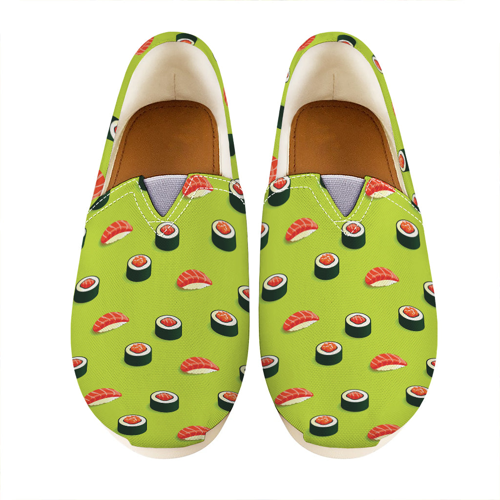 Salmon Sushi And Rolls Pattern Print Casual Shoes