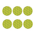 Salmon Sushi And Rolls Pattern Print Coaster Set