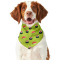 Salmon Sushi And Rolls Pattern Print Dog Bandana