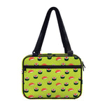 Salmon Sushi And Rolls Pattern Print Double Strap Bible Bag