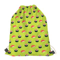 Salmon Sushi And Rolls Pattern Print Drawstring Bag