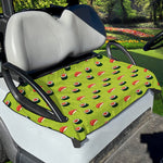 Salmon Sushi And Rolls Pattern Print Golf Cart Seat Cover