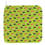 Salmon Sushi And Rolls Pattern Print Hand Towel
