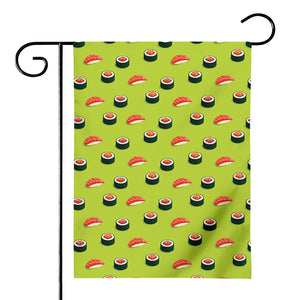 Salmon Sushi And Rolls Pattern Print House Flag