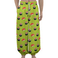 Salmon Sushi And Rolls Pattern Print Lantern Pants