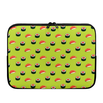 Salmon Sushi And Rolls Pattern Print Laptop Sleeve