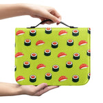 Salmon Sushi And Rolls Pattern Print Leather Bible Cover