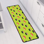 Salmon Sushi And Rolls Pattern Print Long Kitchen Mat