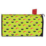 Salmon Sushi And Rolls Pattern Print Mailbox Cover