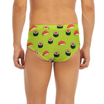 Salmon Sushi And Rolls Pattern Print Men's Briefs