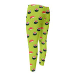 Salmon Sushi And Rolls Pattern Print Men's Compression Pants