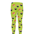 Salmon Sushi And Rolls Pattern Print Men's Leggings