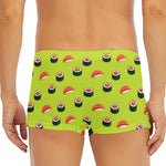 Salmon Sushi And Rolls Pattern Print Men's Short Boxer Briefs