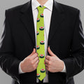 Salmon Sushi And Rolls Pattern Print Necktie