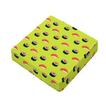 Salmon Sushi And Rolls Pattern Print Outdoor Seat Cushion Cover