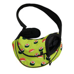 Salmon Sushi And Rolls Pattern Print Pet Sling Carrier