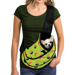 Salmon Sushi And Rolls Pattern Print Pet Sling Carrier