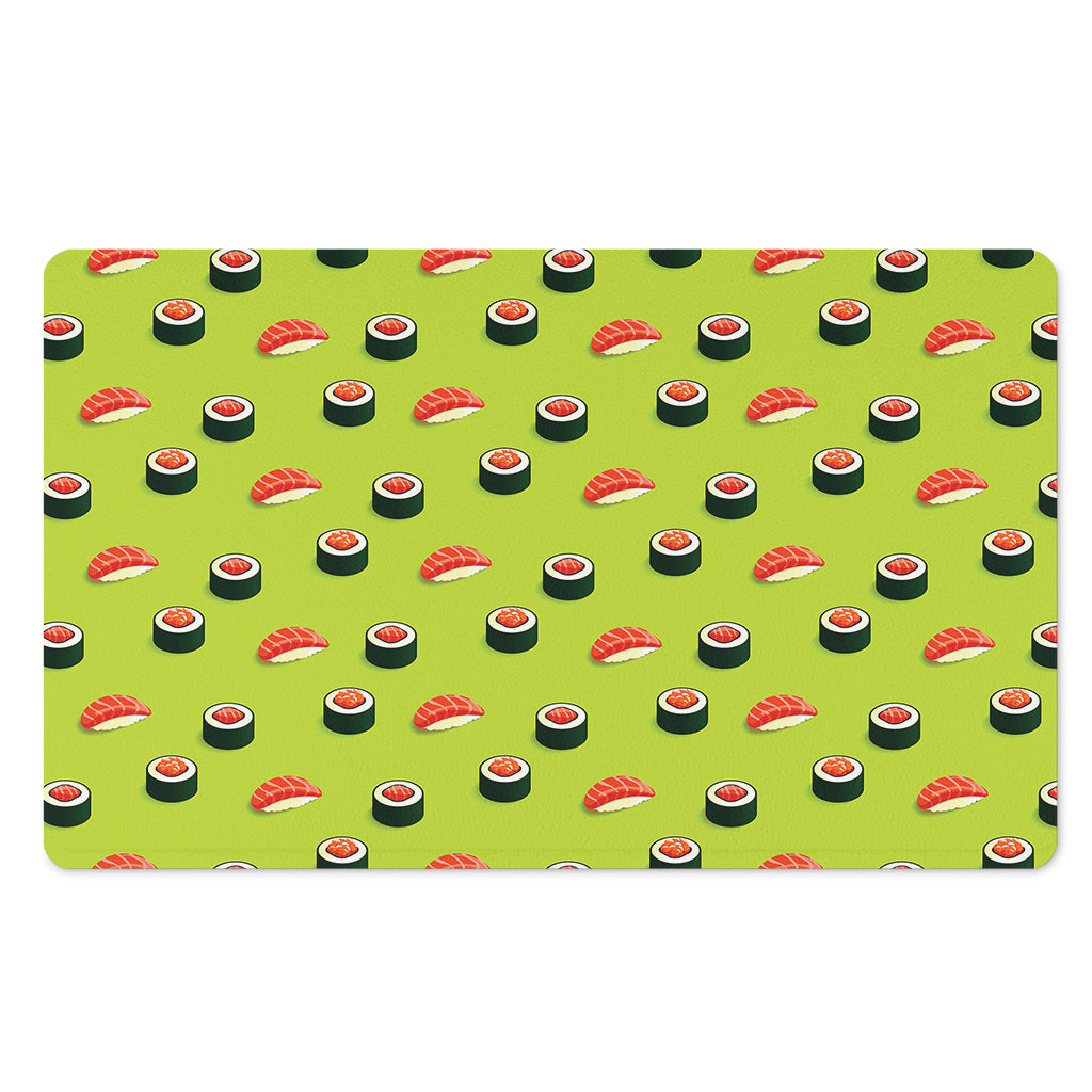 Salmon Sushi And Rolls Pattern Print Polyester Doormat
