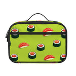 Salmon Sushi And Rolls Pattern Print Portable Lunch Bag