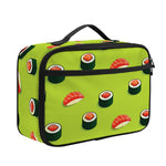 Salmon Sushi And Rolls Pattern Print Portable Lunch Bag