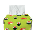 Salmon Sushi And Rolls Pattern Print Rectangle Tissue Box Cover
