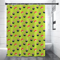 Salmon Sushi And Rolls Pattern Print Shower Curtain
