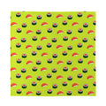 Salmon Sushi And Rolls Pattern Print Silk Bandana