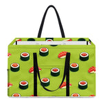 Salmon Sushi And Rolls Pattern Print Utility Tote Bag