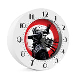 Samurai And Crow Print Alarm Clock