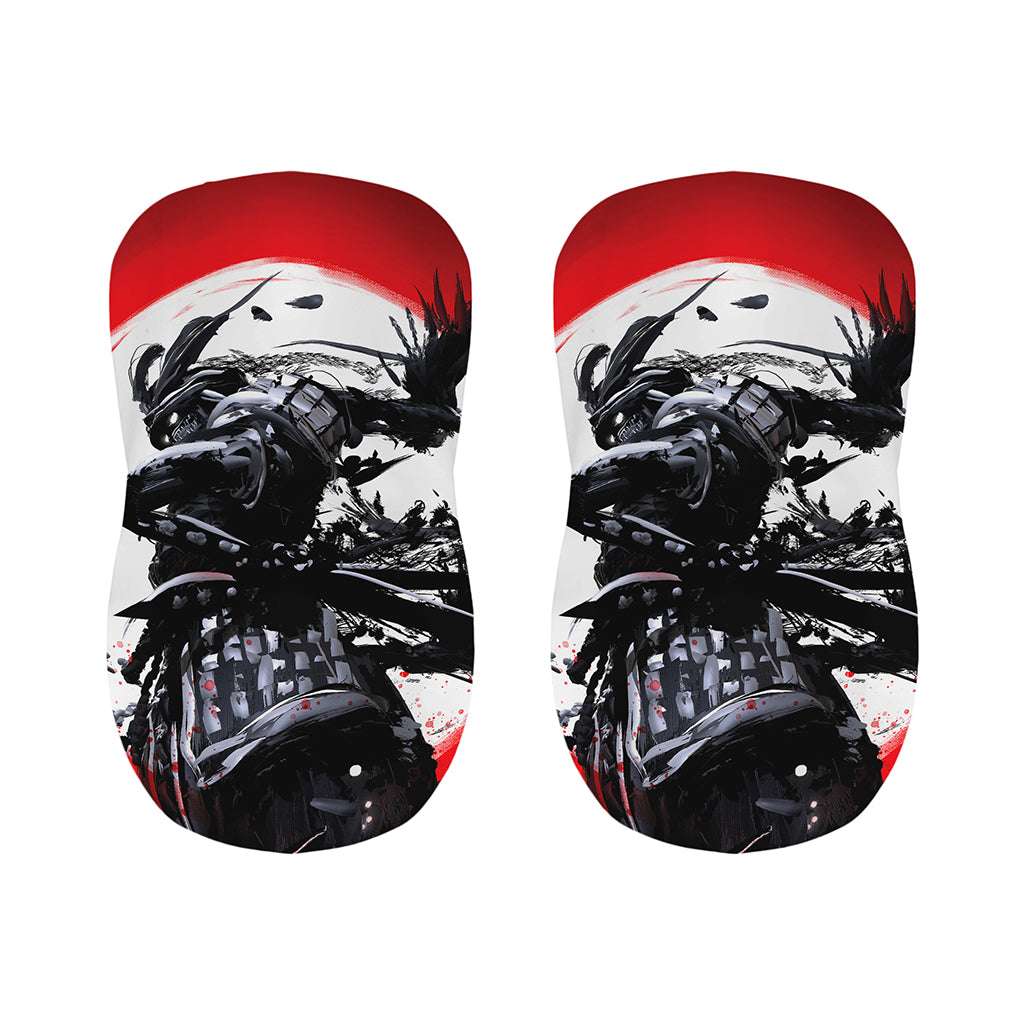 Samurai And Crow Print Bar Stool Covers