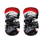 Samurai And Crow Print Bar Stool Covers