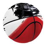 Samurai And Crow Print Basketball