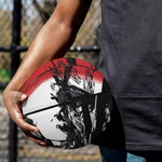 Samurai And Crow Print Basketball