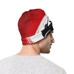 Samurai And Crow Print Beanie