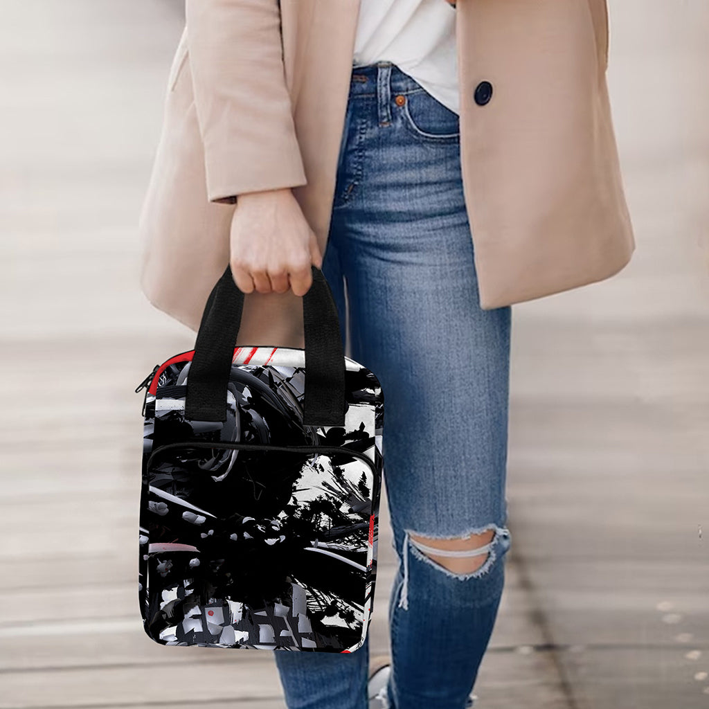 Samurai And Crow Print Bible Tote Bag