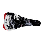 Samurai And Crow Print Bicycle Seat Cover