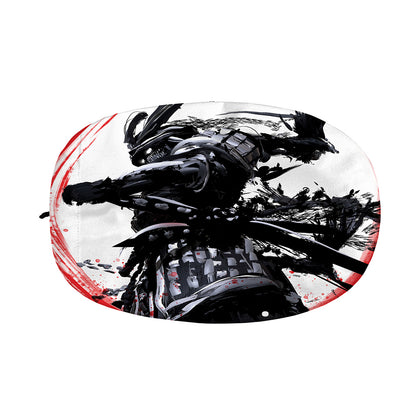 Samurai And Crow Print Car Side Mirror Covers