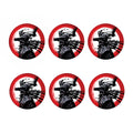 Samurai And Crow Print Coaster Set
