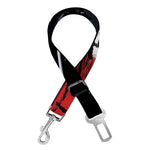 Samurai And Crow Print Dog Seat Belt