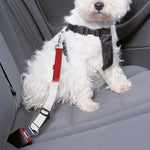 Samurai And Crow Print Dog Seat Belt