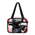 Samurai And Crow Print Double Strap Bible Bag