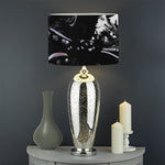 Samurai And Crow Print Drum Lamp Shade