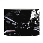Samurai And Crow Print Drum Lamp Shade