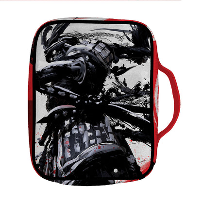Samurai And Crow Print Front Pocket Bible Bag